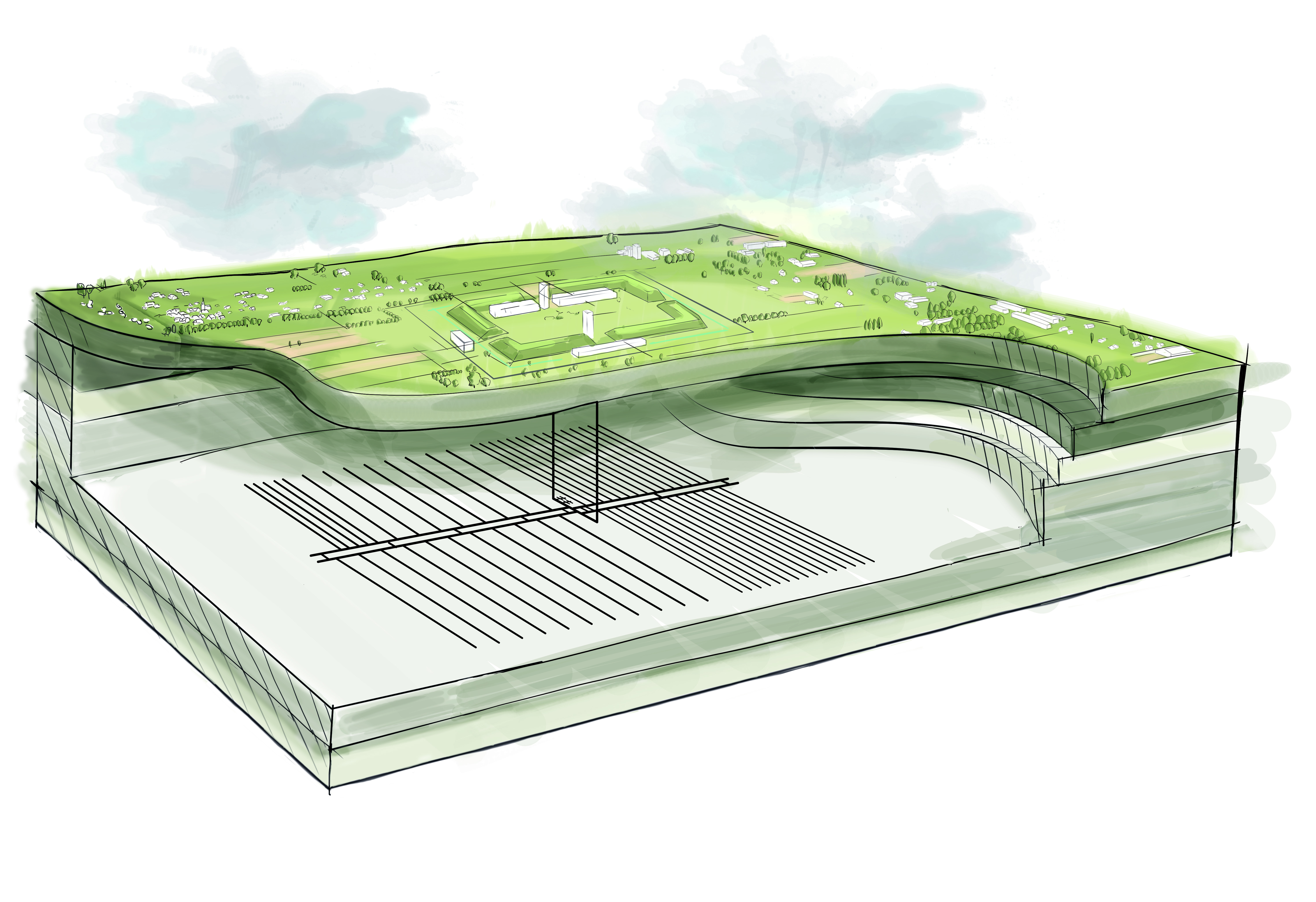 Belgian concept for underground disposal of high-level and/or long-lived waste
