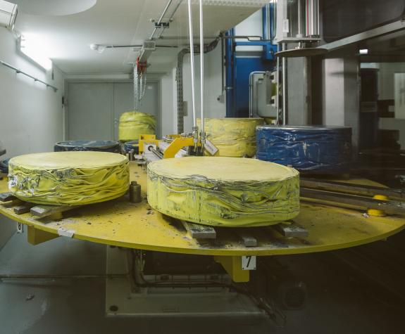 Galettes passées sous la presse de 2 tonnes